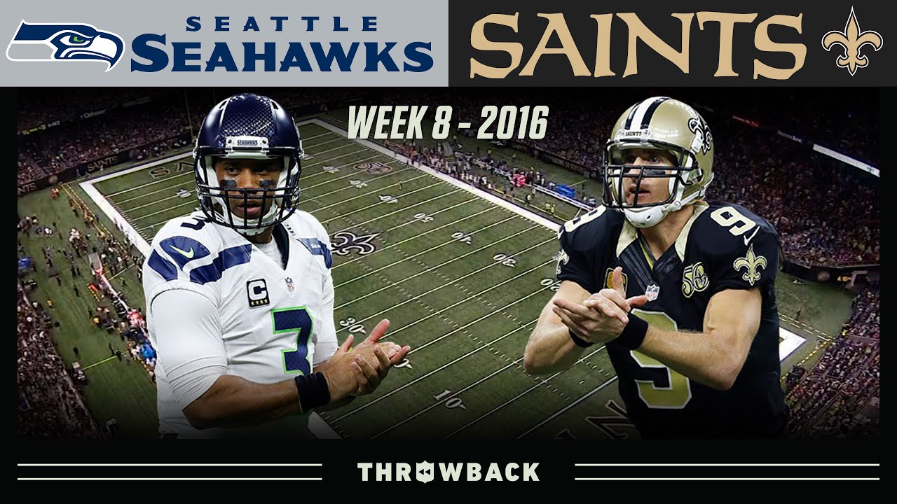 Russ & Brees Face Off in the Dome! (Seahawks vs. Saints 2016, Week 8)