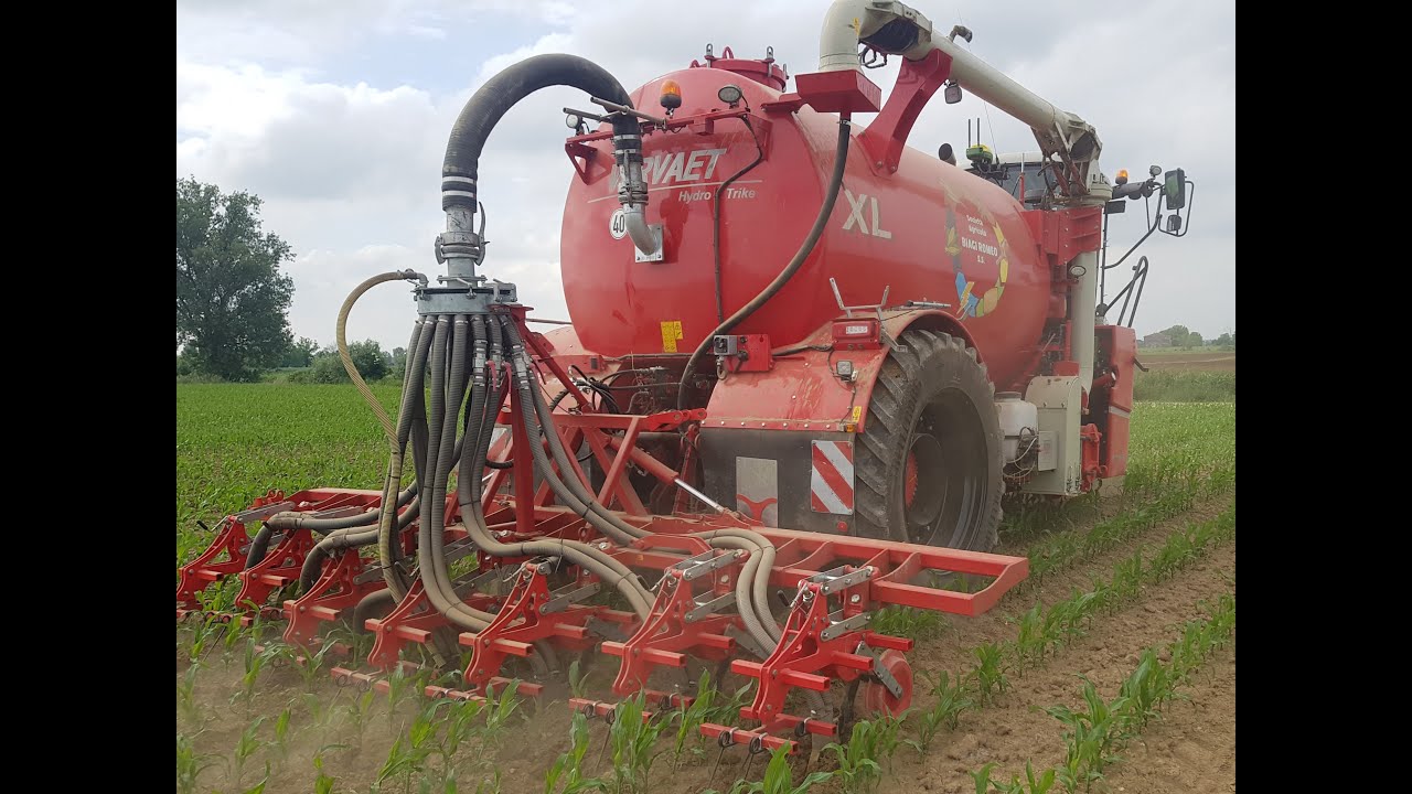 Sarchiatura mais con digestato Vervaet Hydro Trike