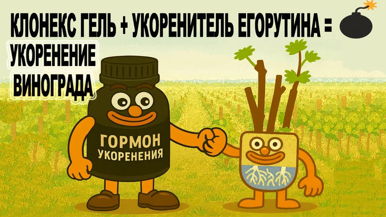 🍇Умный укоренитель черенков винограда Егорутина и Clonex гель как единая система укоренения на воде.