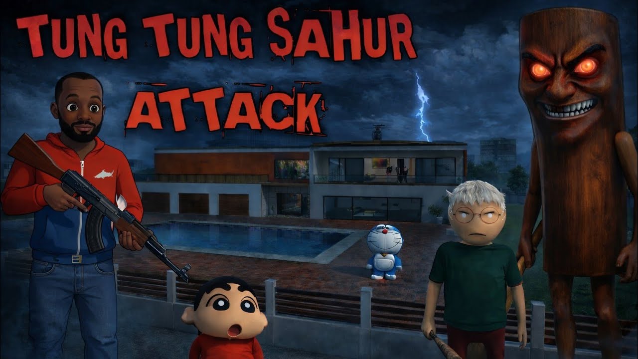 Gullibulli come to meet Franklin part 1| tung tung sahur attack | Indian theft aura #gullibulli 