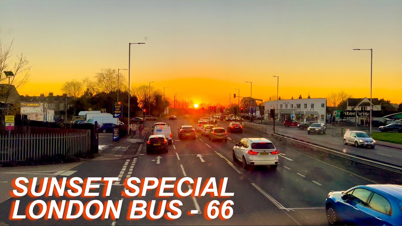 London Bus Rides 🇬🇧 Route 66 🚍 Romford Station To Leytonstone Station 🌅 Sunset Special
