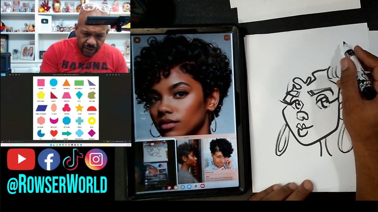 Easy ways to draw the face