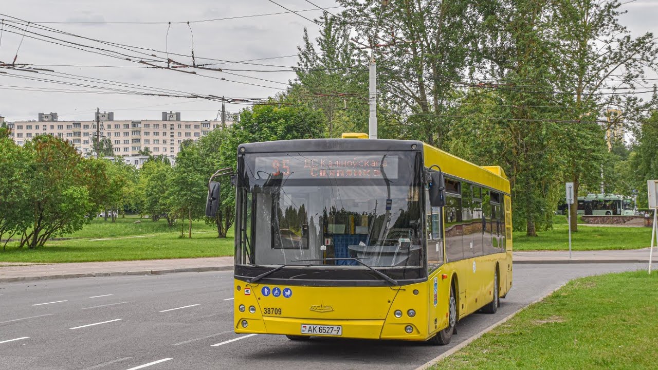 Поездка на автобусе МАЗ-203.065 (ГОС.АК 6527-7) маршрут 19