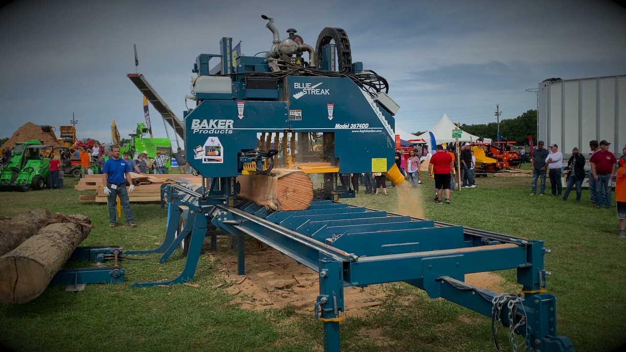 MASSIVE 75HP BAKER Blue Streak Portable Sawmill