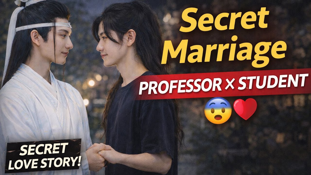 Secret Marriage Between Professor & Student 😳 | (ONE SHORTFF)🥰Wangxian Cute College Love Story