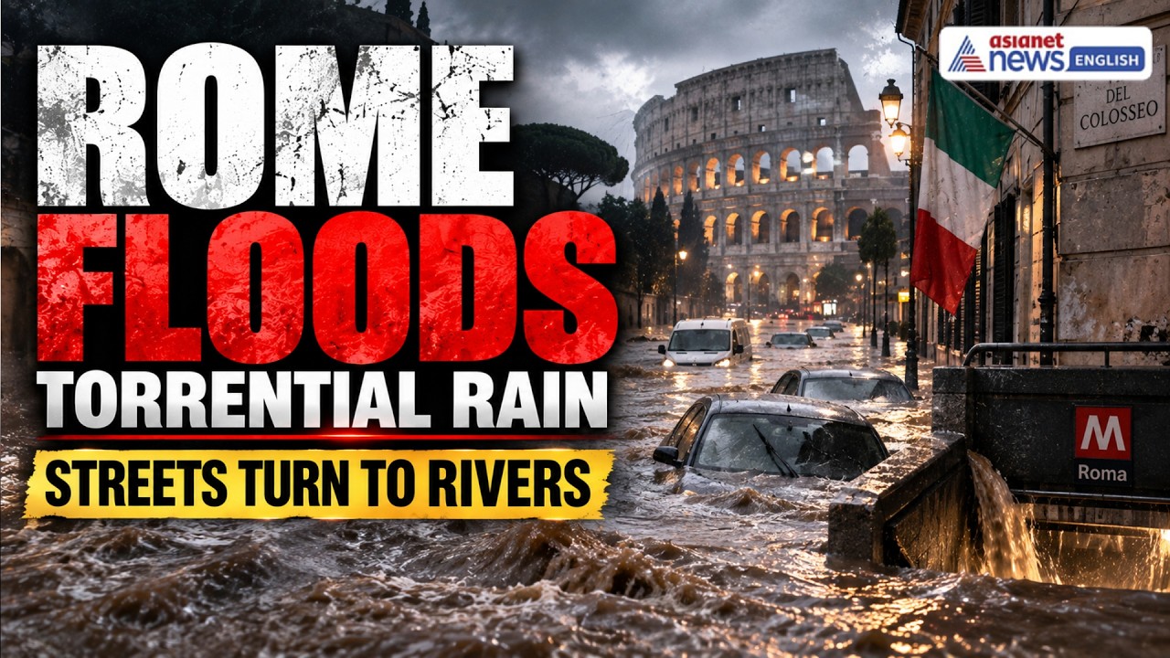 ROME FLOODS: Torrential Rain Turns Streets Into Rivers Across Italy&rsquo;s Capital