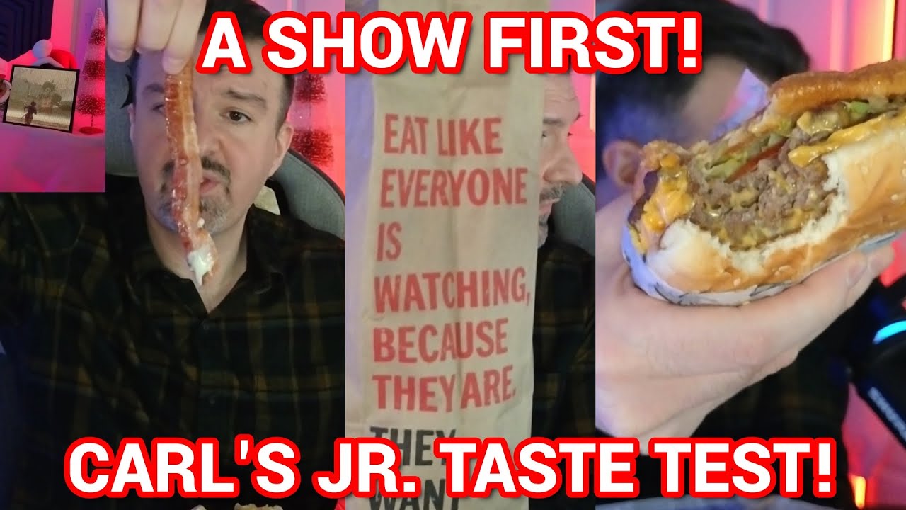 1st Time EVER At Carl's Jr.! DSP Tries It Ep. 247 - Carl's Jr. Cali XL, Bacon Swiss Chicken & Sides!