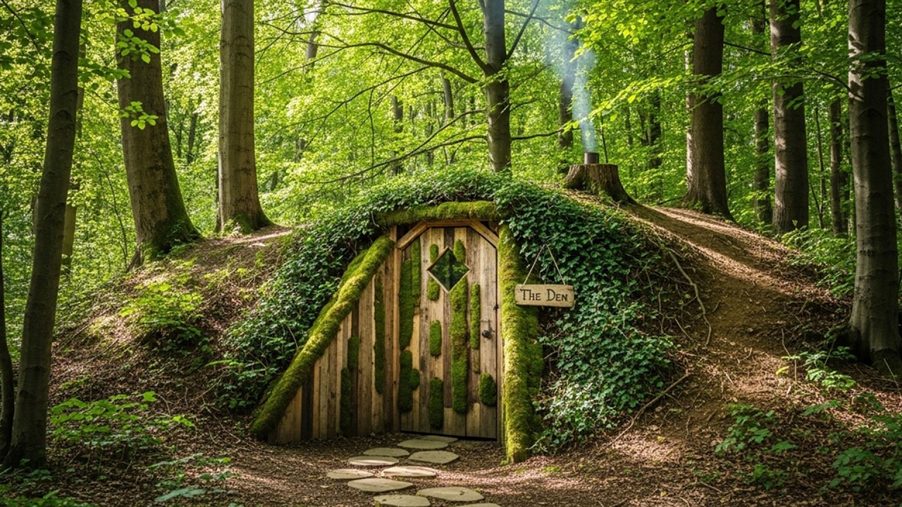 I Built a Secret Underground House in the Woods