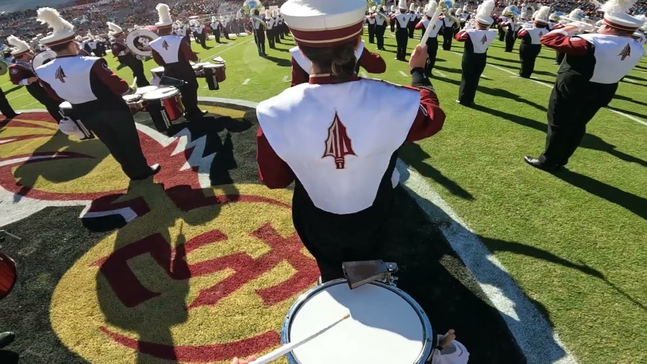 FSU Marching Chiefs Pregame - Snare Cam (Part 2) - 11/23/24