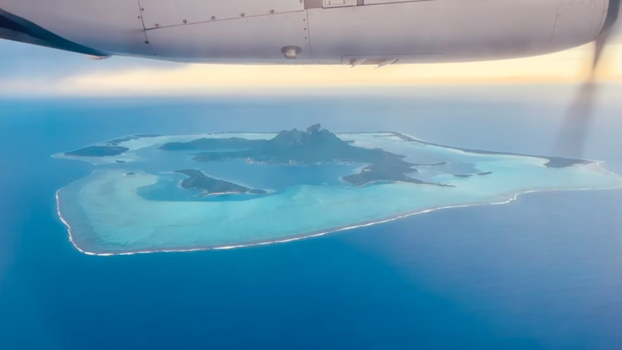 AIR TAHITI  ATR 72 flying in & out of Bora Bora from Papeete
