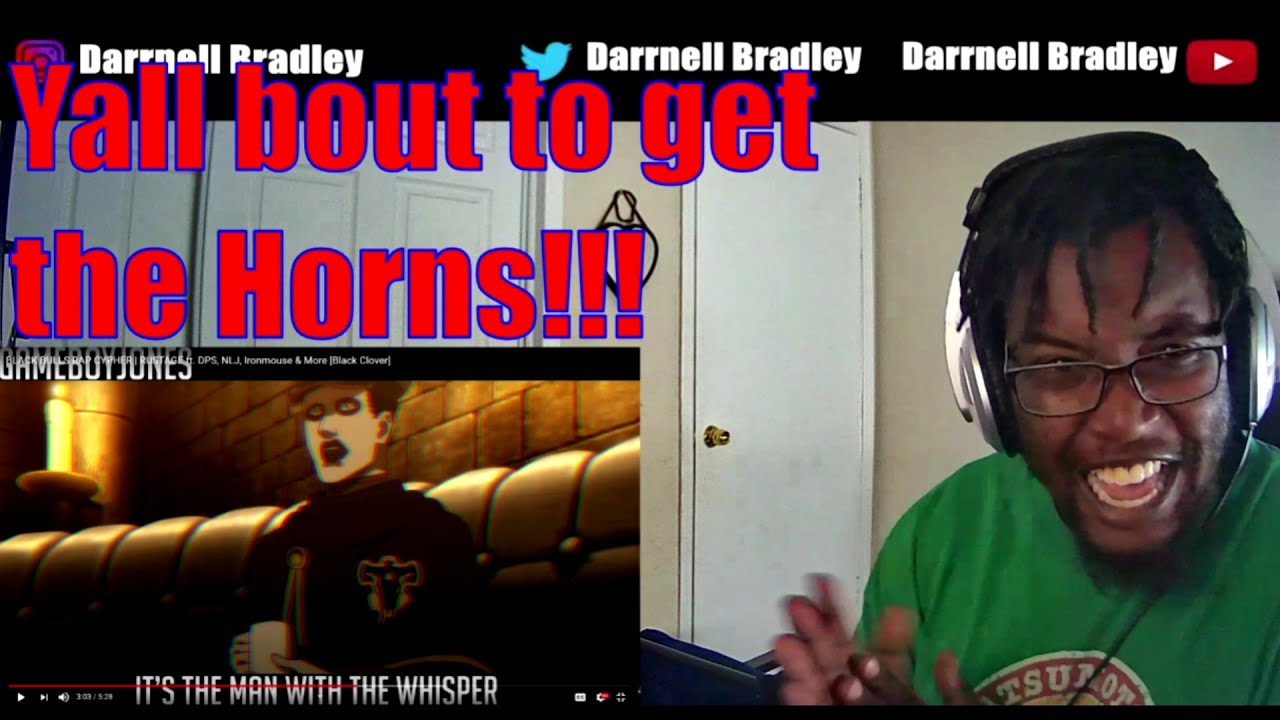 BLACK BULLS RAP CYPHER | RUSTAGE ft. DPS, NLJ, Ironmouse & More [Black Clover] DB Reaction