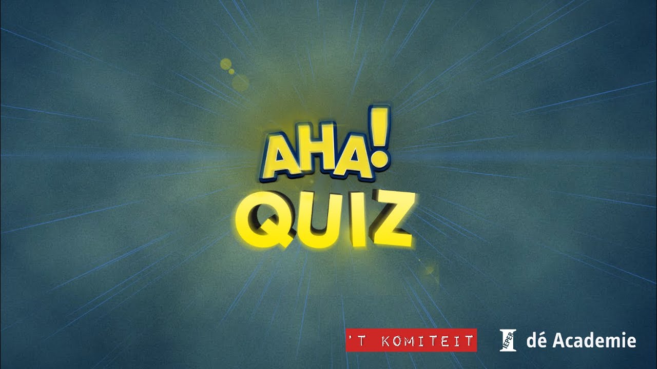 AhaQuiz 1: Dag van de Academies