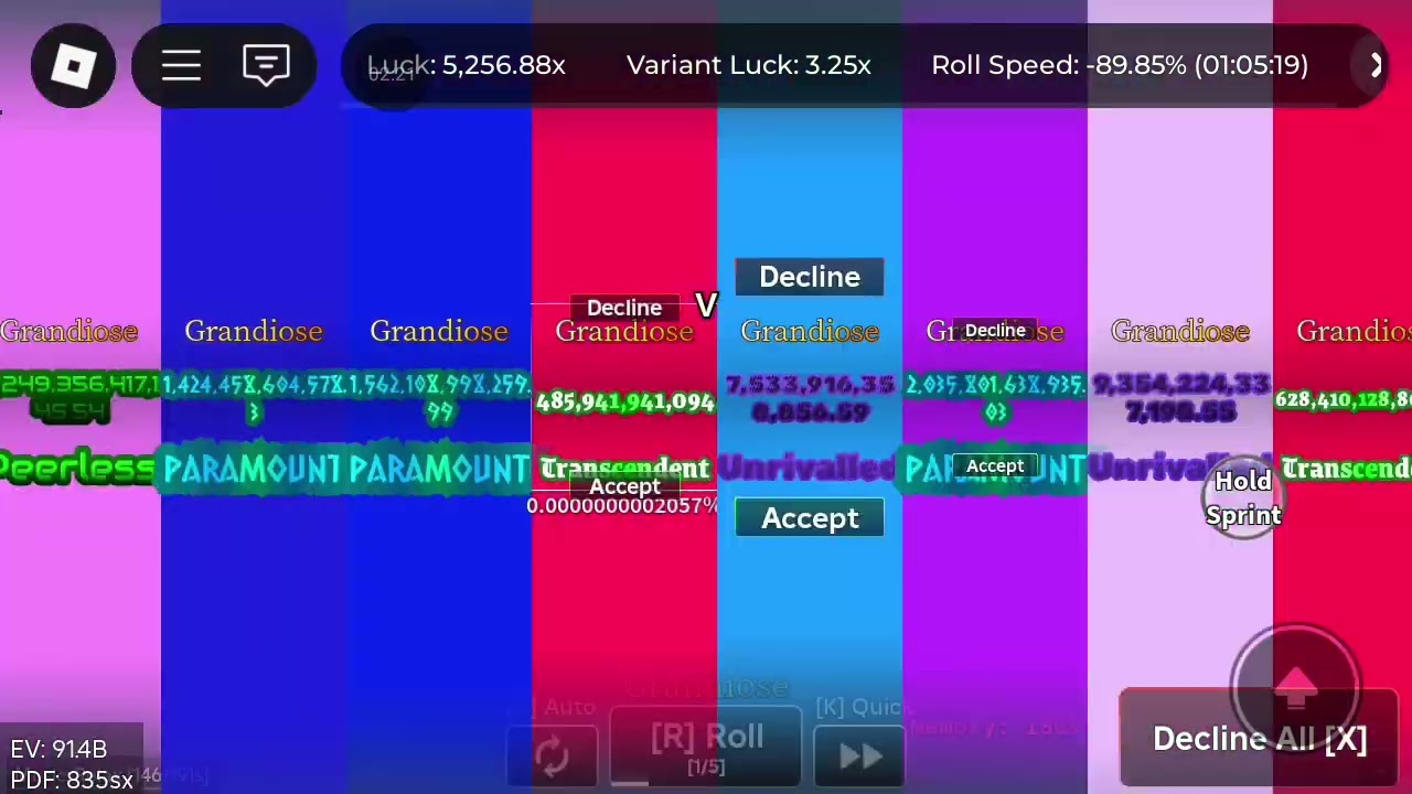 Crackbrain rng game legancy comp part 1 [750k variant booster spam and my big paramount ever rolled]