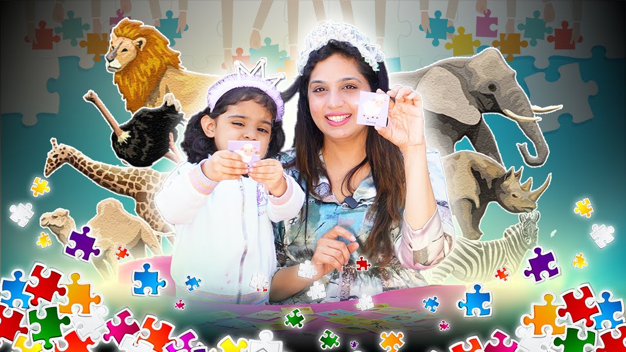 Let's Learn About Animals in Puzzle With Amayra and Mom | Happy Amayra | #animals #puzzle#puzzlegame