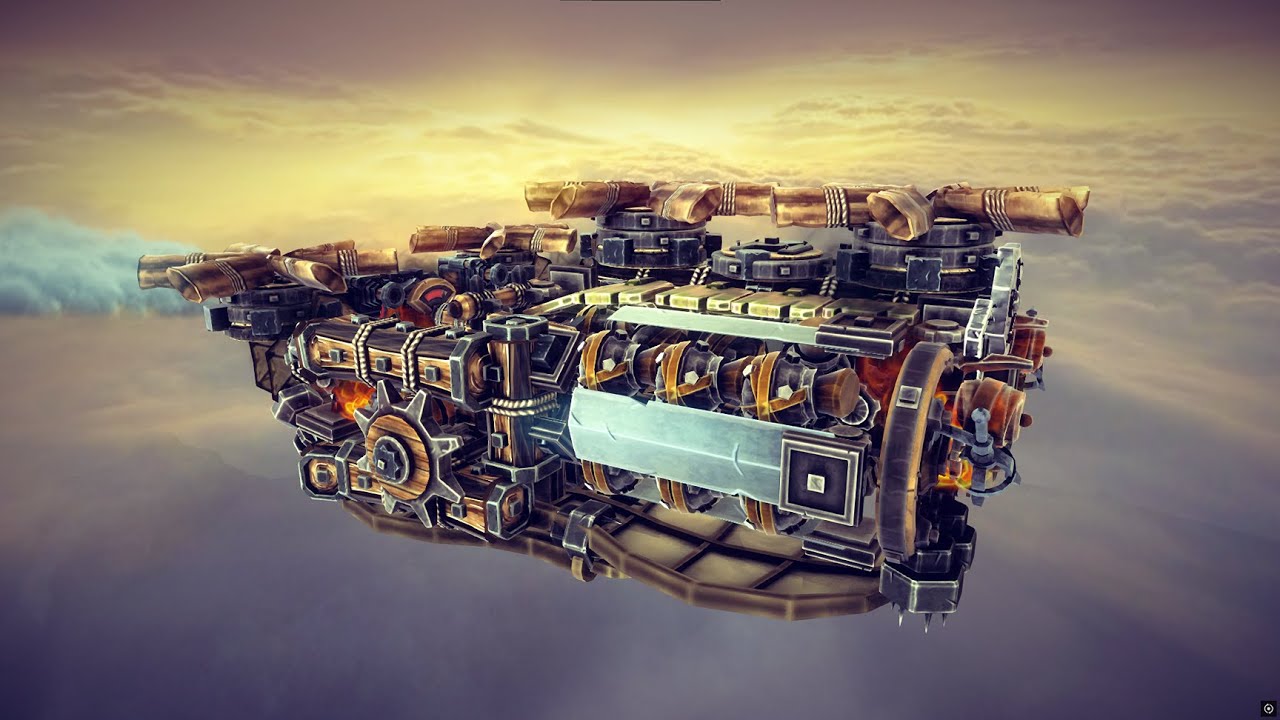 Large capacity grenade dispenser airship