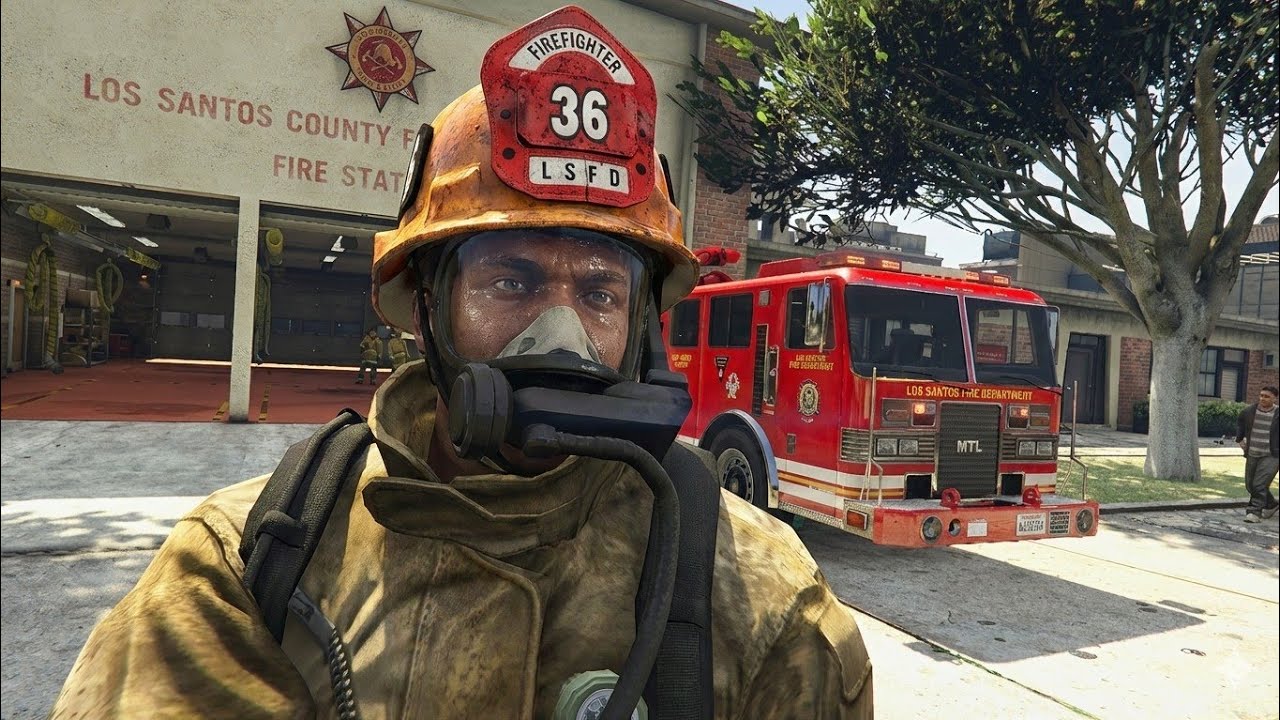 Grand Theft Auto V RP ep 7 Firefighter part 1 PS5 gameplay!