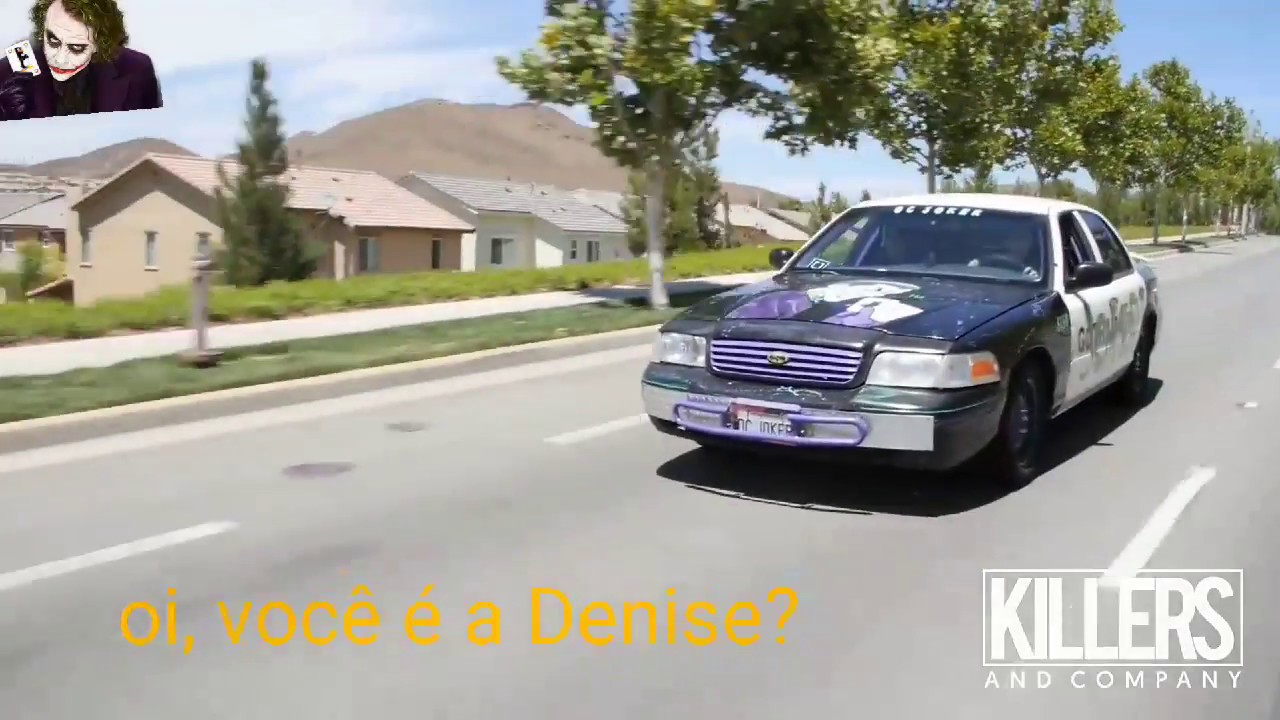 Uber com coringa motorista -legenda em pt