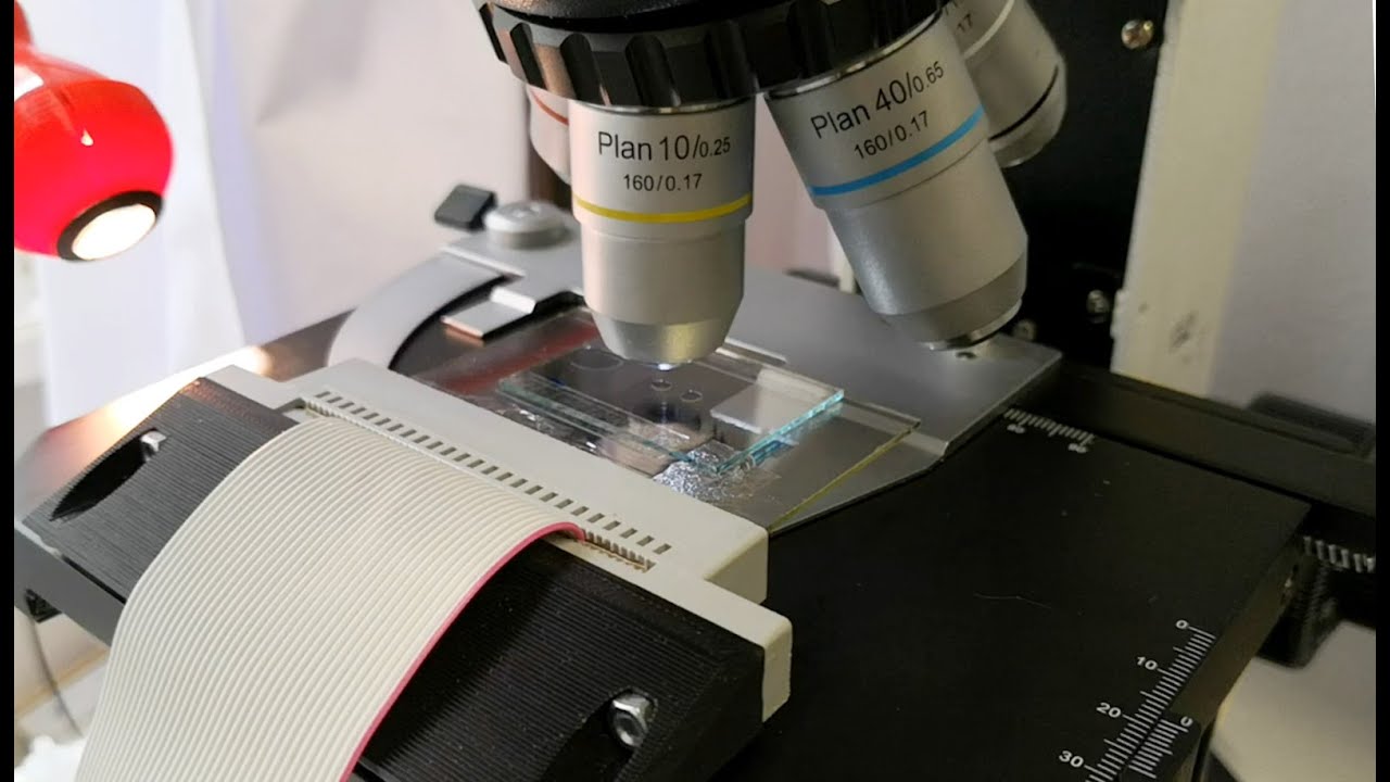 Digital Microfluidics in a Transparent ITO coated Cartridge.