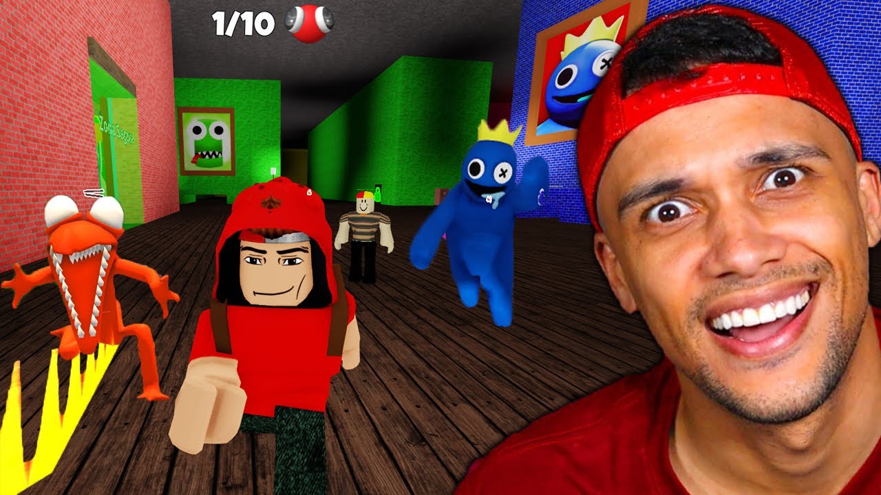 EU CRIEI meu PRÓPRIO RAINBOW FRIENDS no ROBLOX! (ESCAPE the Rainbow Friends)