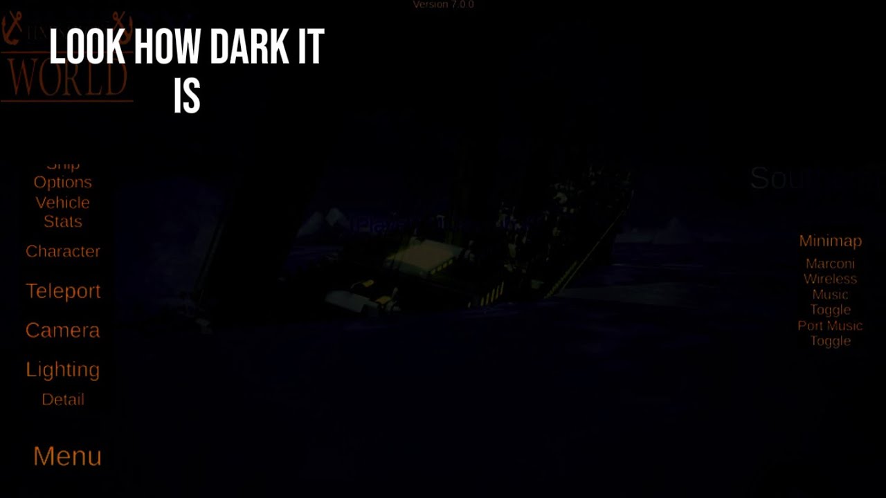 The titanic sinking in tiny sailors world realistic lighting kind of some things went wrong