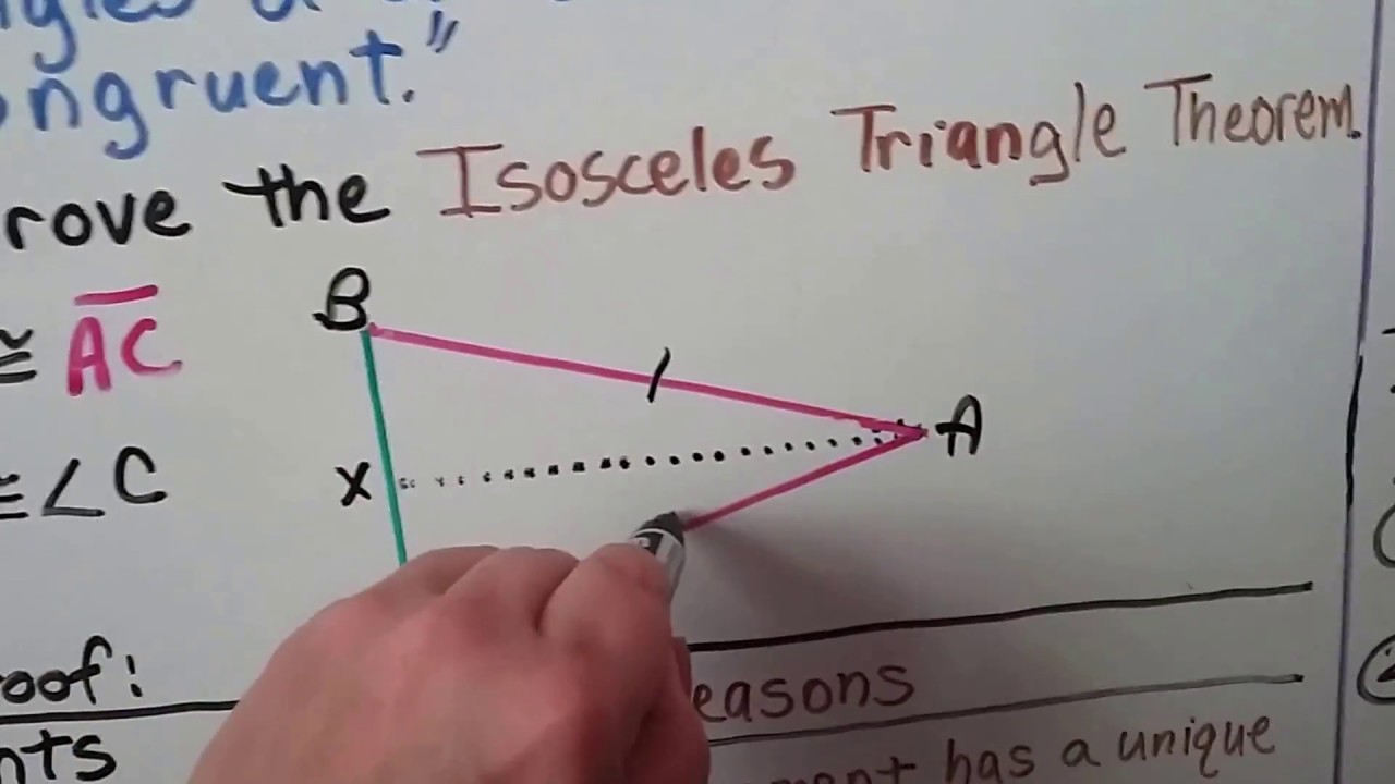 Geometry 4.9a, Isosceles Triangle Theorem & its Converse