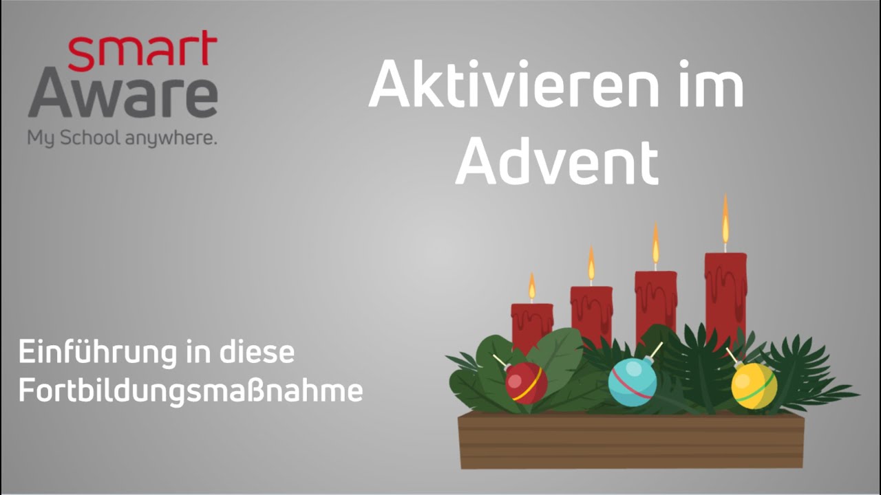 Aktivieren im Advent | Einführung | Betreuungsfortbildung in der Altenpflege