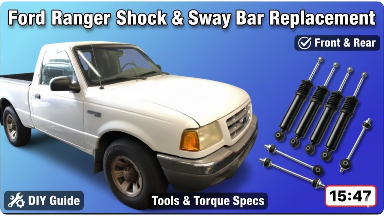 In This Video, We'll Show You How To Replace The Front And Rear Shocks On Your Ford Ranger.
