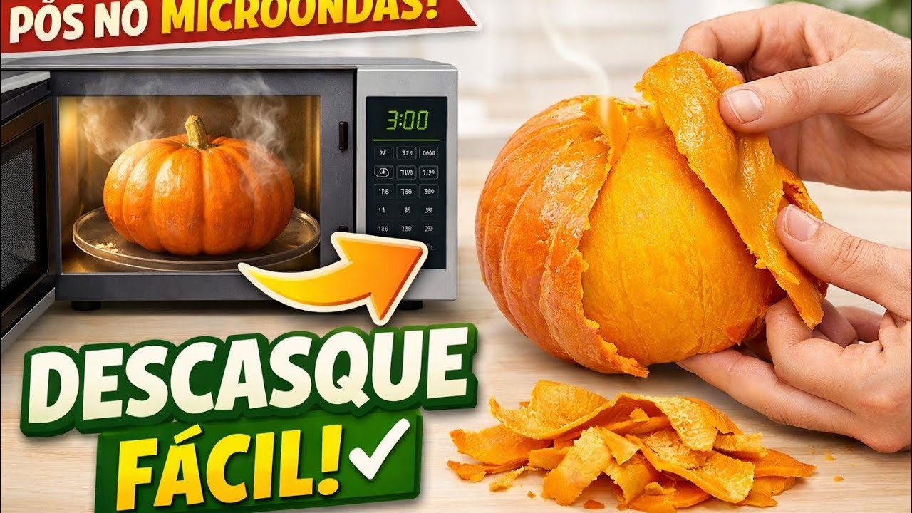 DICA  COMO  DESCASCAR  A ABOBORA  COM FACILIDADE