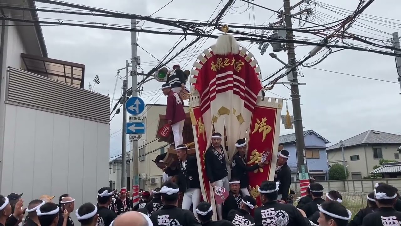 兵主神社宮入り、宮出　西之内町　八坂町　下松町　山下町　上松町　25年10月12日