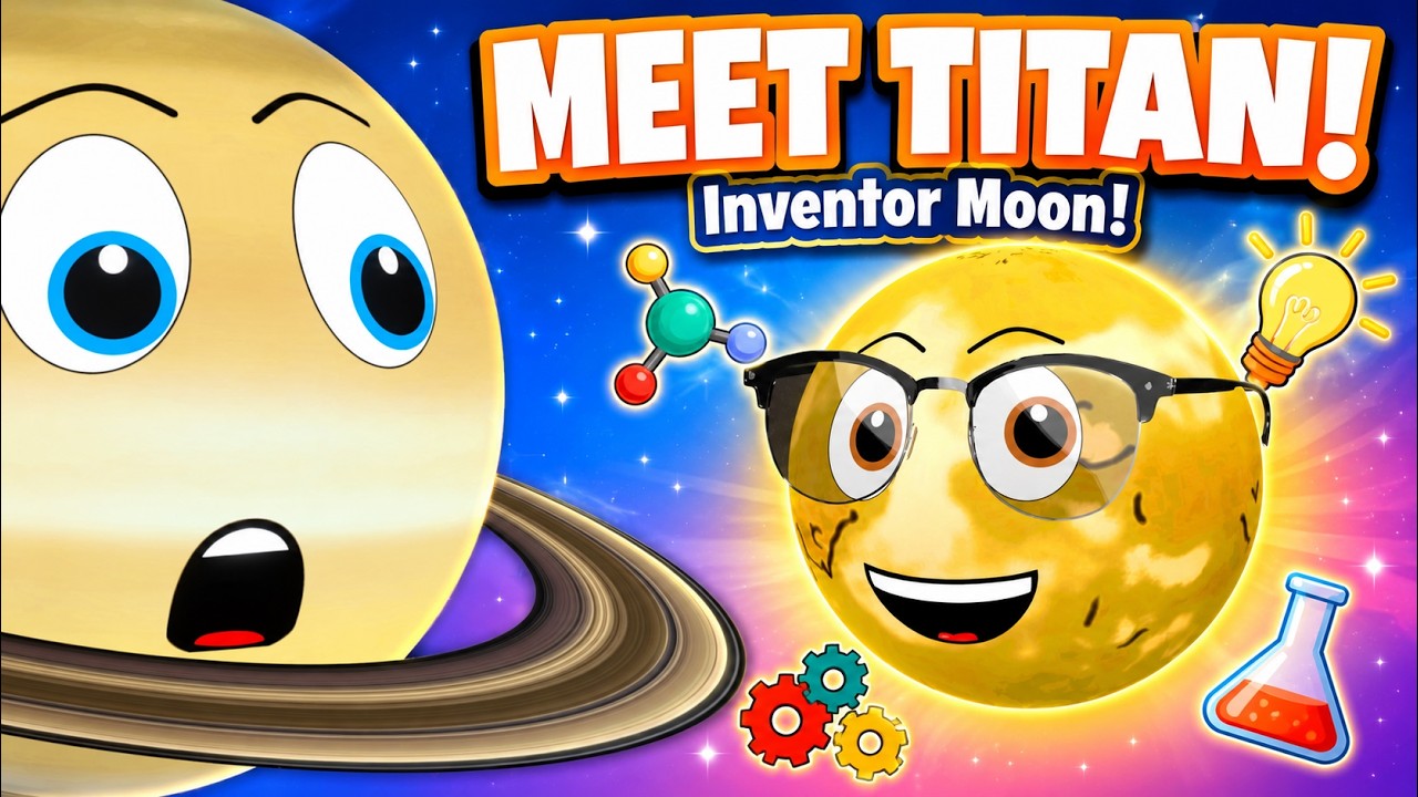 MEET TITAN! — Saturn’s Inventor Moon (Toy Time Town | Space for Kids)