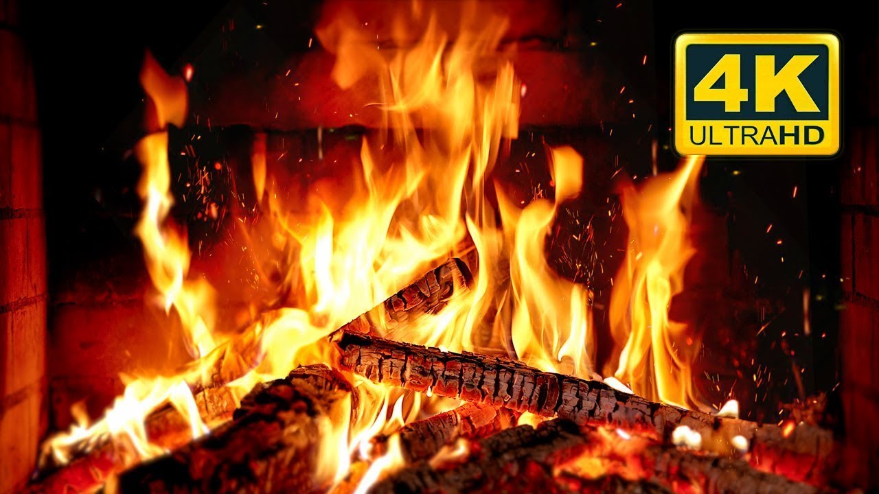 🔥 Cozy Fireplace Ambiance: 10 Hours of Crackling Firewood Sounds and Mesmerizing Flames Ultra HD 4K