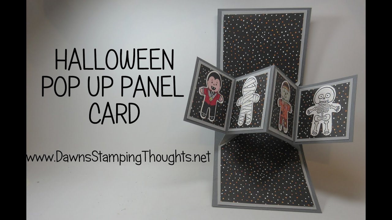 Pop Up Panel card using Cookie Cutter Halloween stamp set from Stampin'Up!