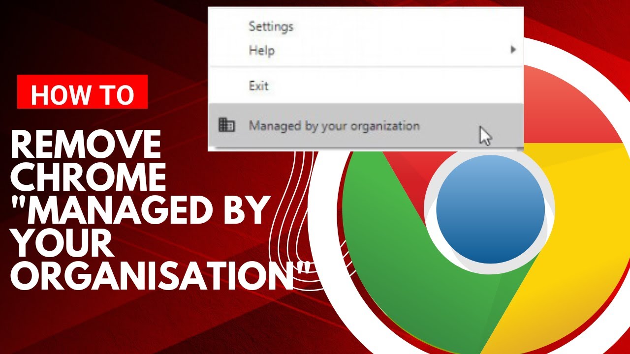Как удалить Chrome, управляемый вашей организацией