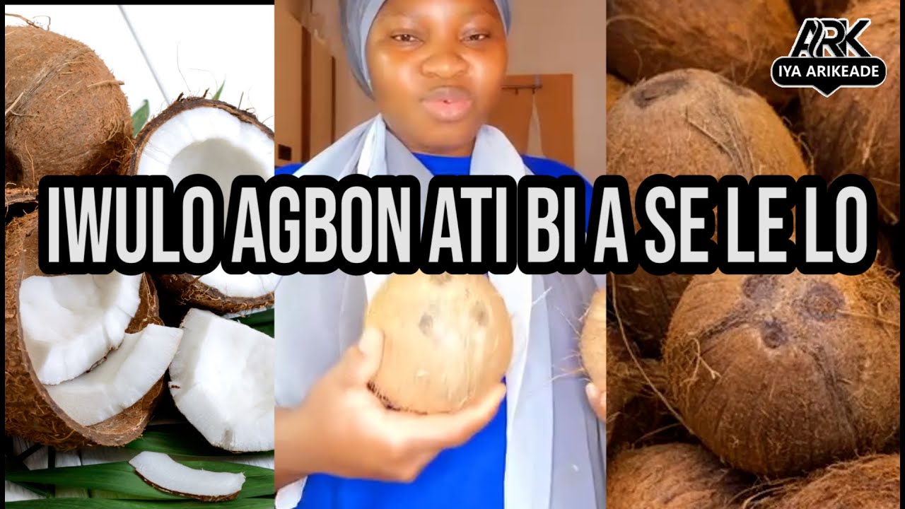 IWULO AGBON (COCONUT) ATI BI A SE LE LO FUN ITOJU ARA WA