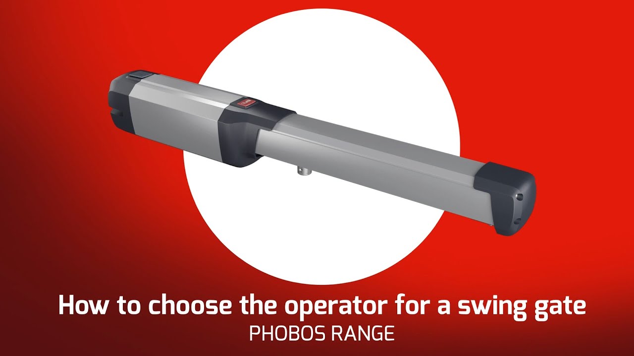 How to Choose The Right Swing Gate Opener for BFT Phobos AC A