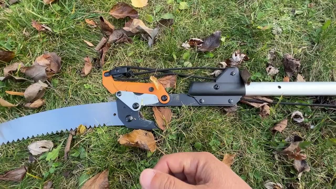 Costco买的修剪树枝的利器(评价一下) - Fiskars Chain Drive Extendable Pole Saw & Pruner (7'16')