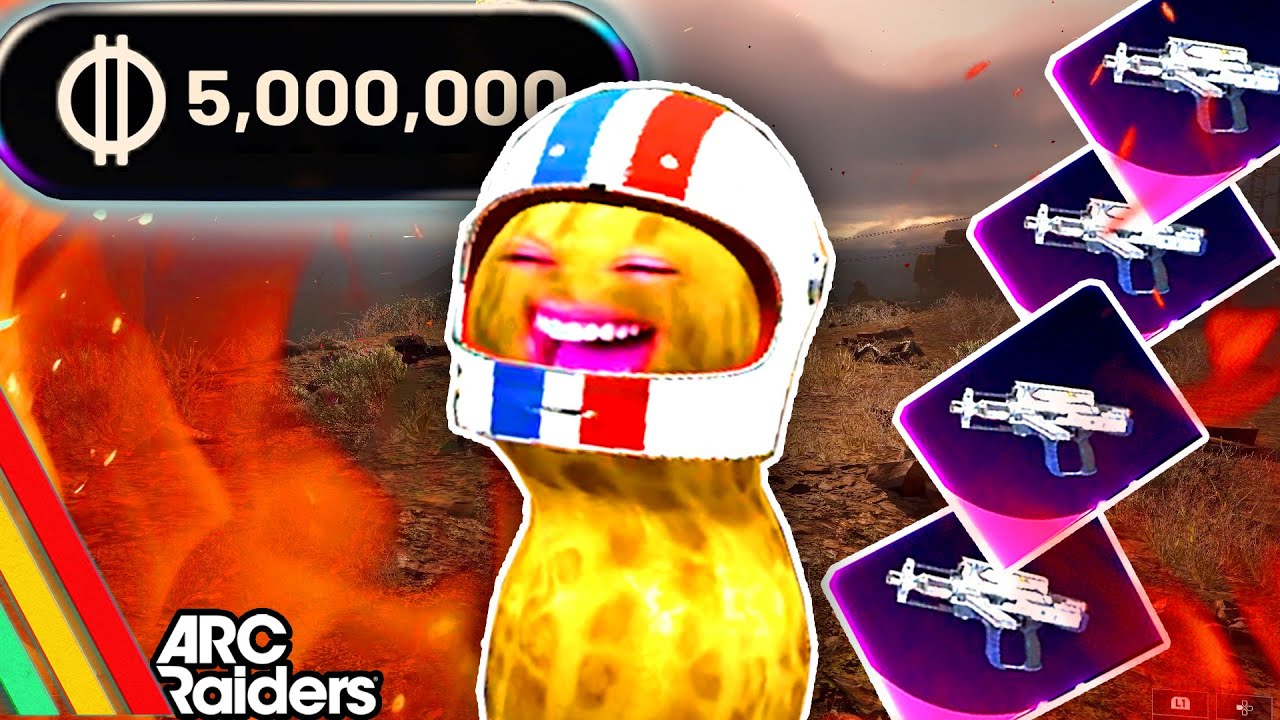 TheBurntPeanut Grinds For 5,000,000 Space Coins | Funny Moments & Stream Highlights #4 | ARC RAIDERS