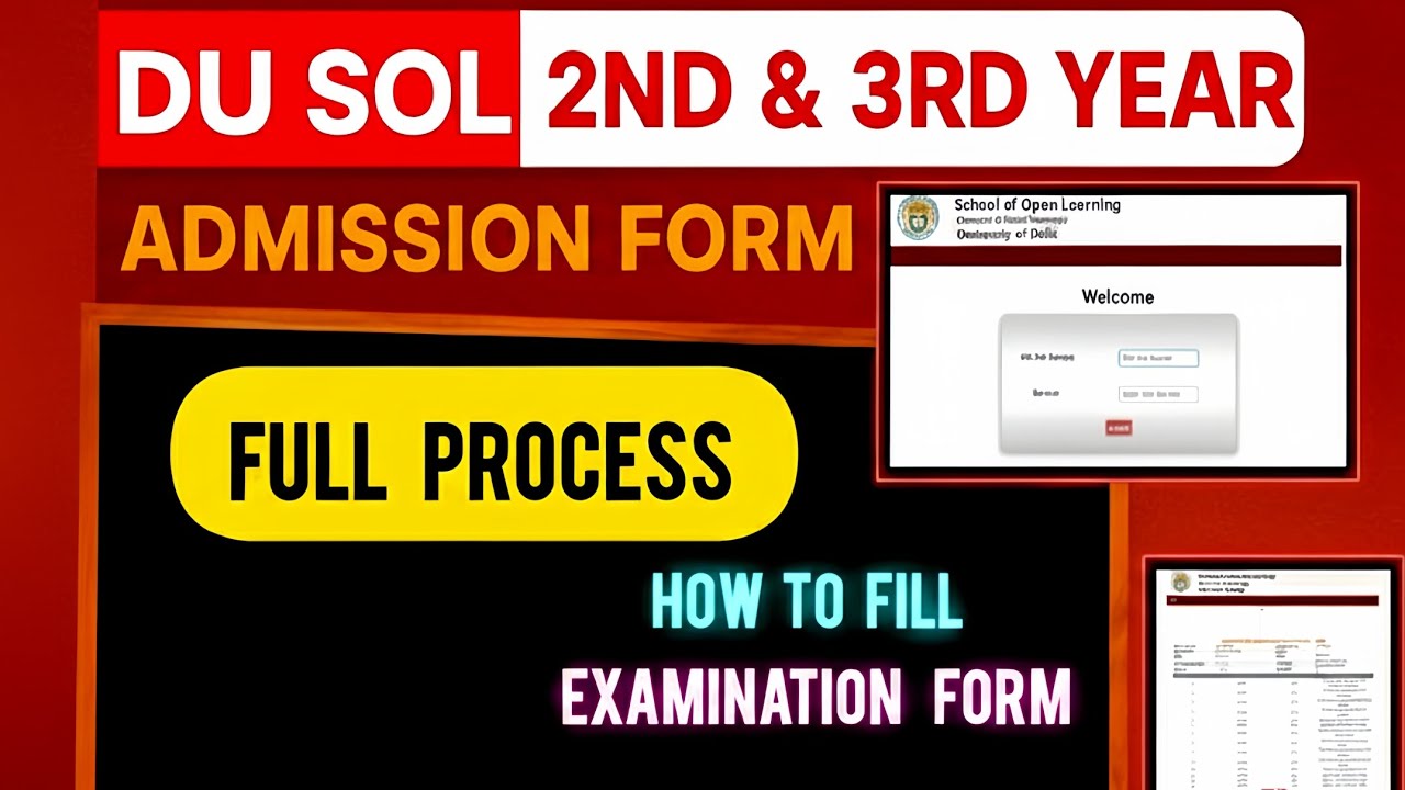DU SOL 3/5 SEM How To Fill Admission Form 2025 || Easy Steps ✅😄 #dusolupdates #dusol #dusoladmission