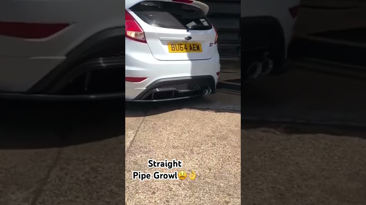 Ford Fiesta ST Turbo Back Exhaust📈🔥 #tuning #fordcars