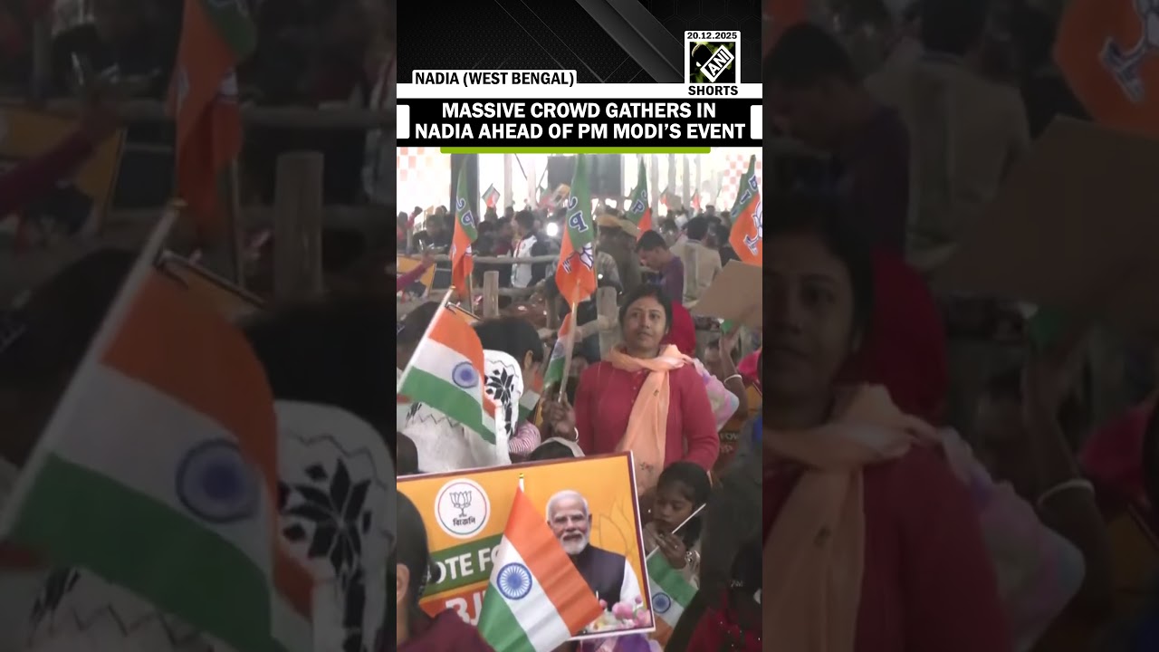 Huge crowd in West Bengal&rsquo;s Nadia ahead of PM Modi&rsquo;s public meeting, and project launches