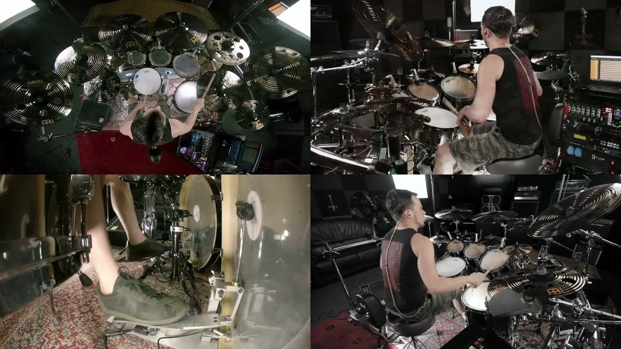 Satyricon - Mother North (drums only - multi angle drum cam)