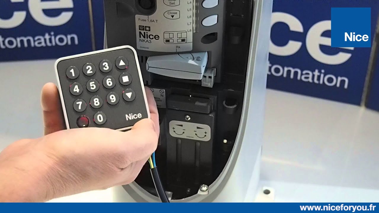 Programmer un digicode radio en mode 1 - Nice EDSW