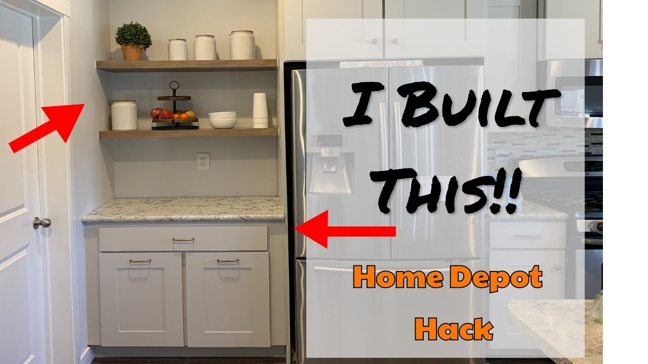 DIY Kitchen cabinet Remodel: Home Depot Hack