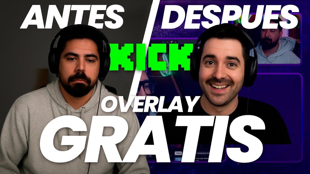 El MEJOR Overlay para KICK 🟢 GRATIS y Profesional [2025] | Descarga el Pack Animado