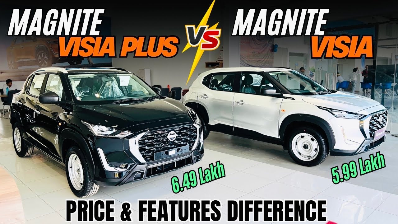 2025 Nissan Magnite Visia Plus Vs Visia Full Comparison ✅ Price & Features ❤️ 50k Difference