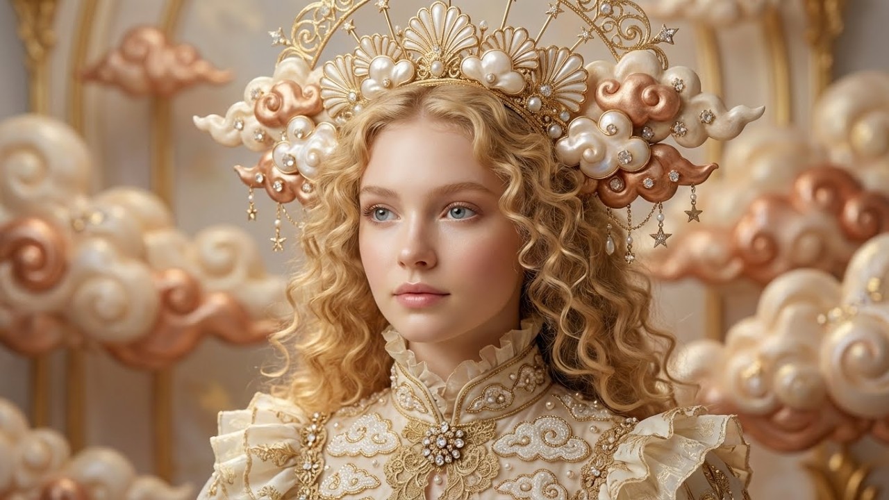 Golden Cloud Palace: Dreamy Sky Kingdom | Relaxing Fantasy ART & Music