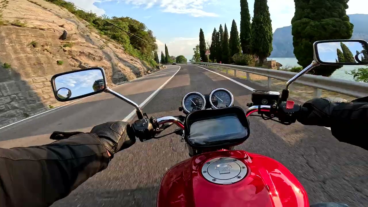 Motorradtour über die Brennerstraße durch die Dolomiten zum Gardasee Honda Seven Fifty CB 750 RC 42