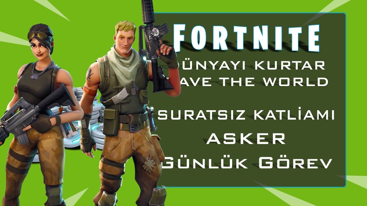 Fortnite Dünyayı Kurtar Suratsız Katliamı Asker
