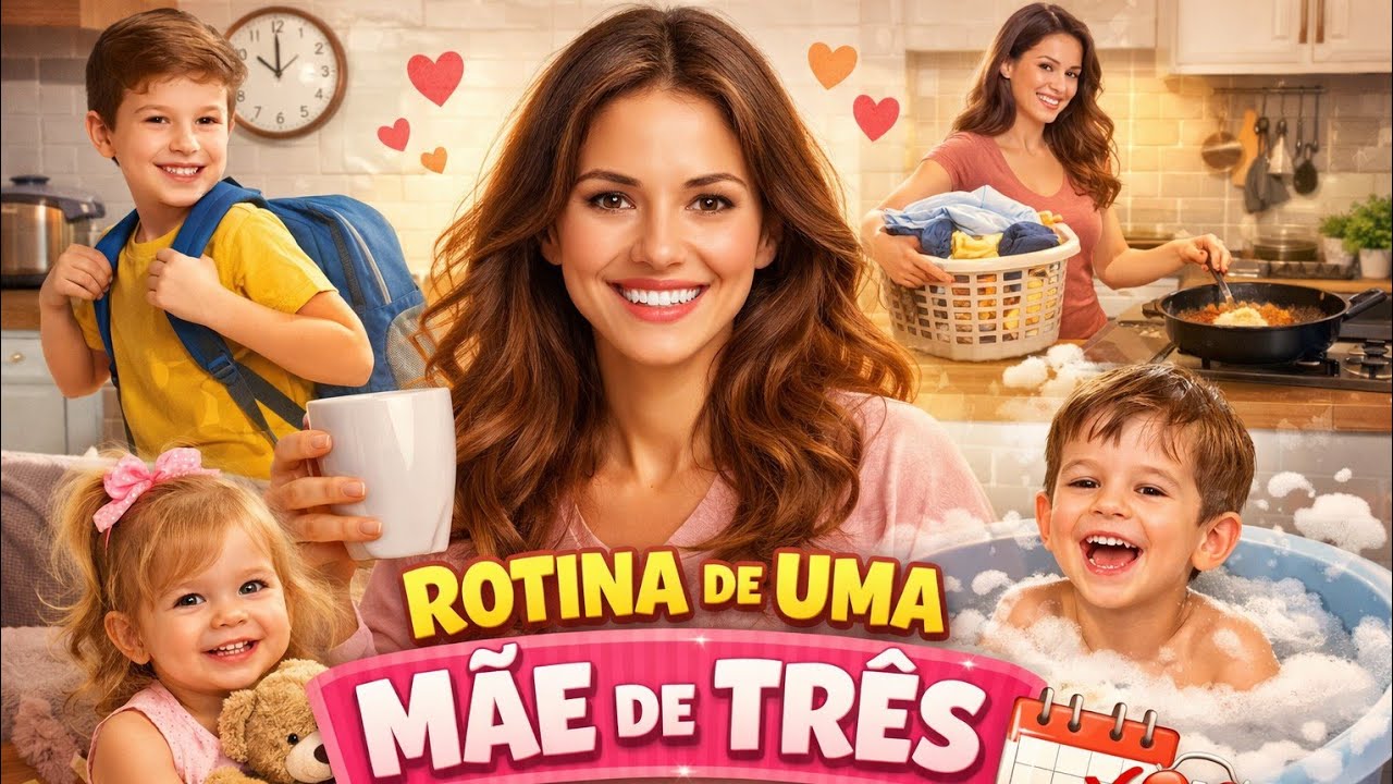 Meu Dia Corrido Sendo Mãe de 3 Filhos!