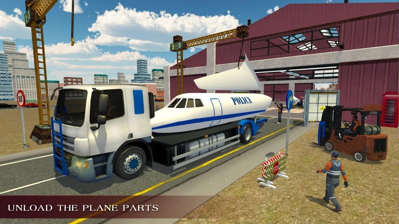 Police Plane Builder : Transporter Truck Game Android Gameplay 2018 - Car Games